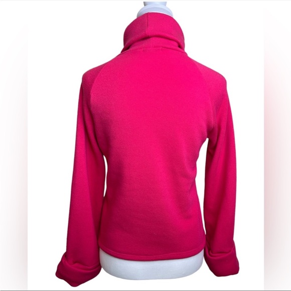 ANTHROPOLOGIE/EN ELLY: Thomas Turtleneck Sweatshirt, Raspberry/Pink; Size M - Picture 3 of 4